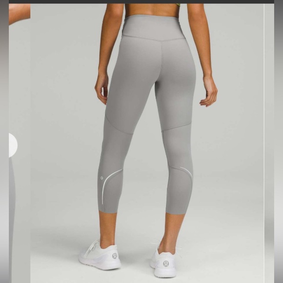 Lululemon base pace reflective crop, black, 4 - Picture 4 of 5